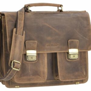 Greenburry skuldertaske m. 2 lommer foran
