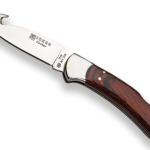 Joker cocker skinner kniv med bugkrog og rødt træskæfte, 9 cm blad